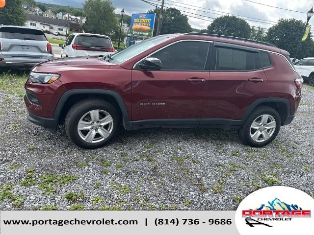 Used 2022 Jeep Compass Latitude with VIN 3C4NJDBB9NT154547 for sale in Portage, PA