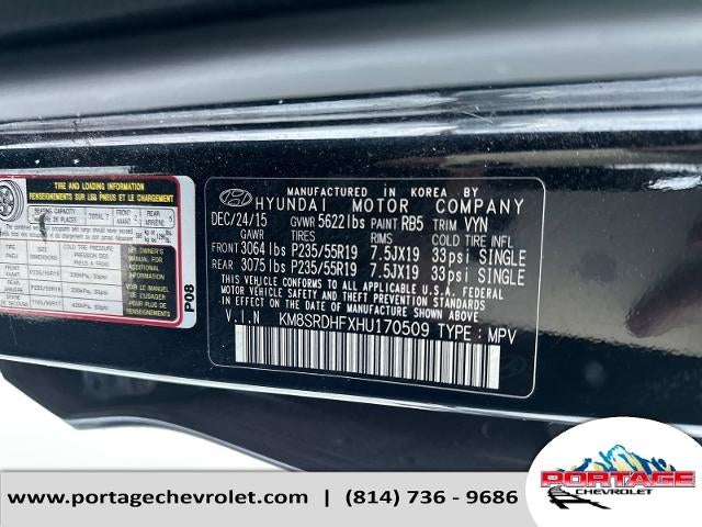 2017 Hyundai Santa Fe SE Ultimate